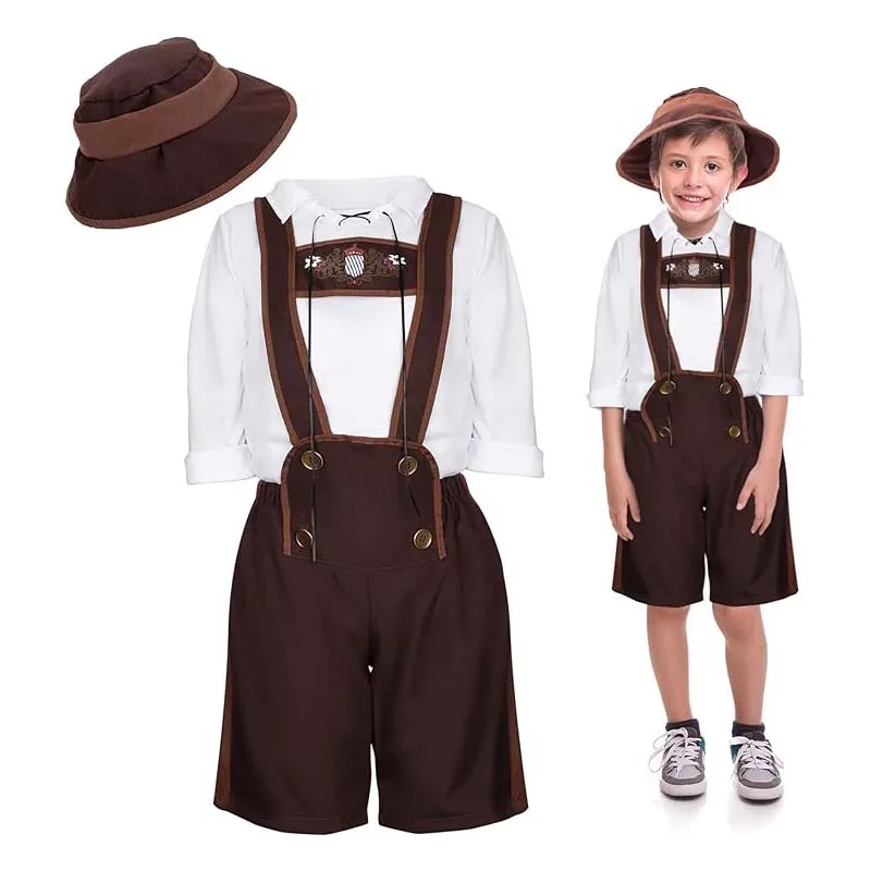 Kids Bavarian Lederhosen German Traditional Boy Oktoberfest Costume Set ACDB-011
Kids Bavarian Lederhosen German Traditional Boy Oktoberfest Costume Set ACDB-011