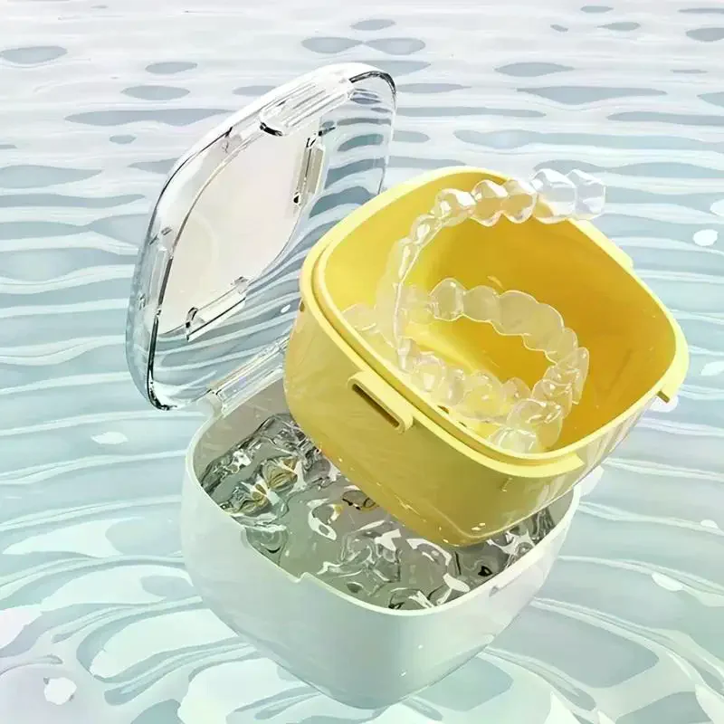 1 Pc Of Convenient Denture Box Portable Denture Cover Cleaning Box Denture Box
1 Pc Of Convenient Denture Box Portable Denture Cover Cleaning Box Denture Box