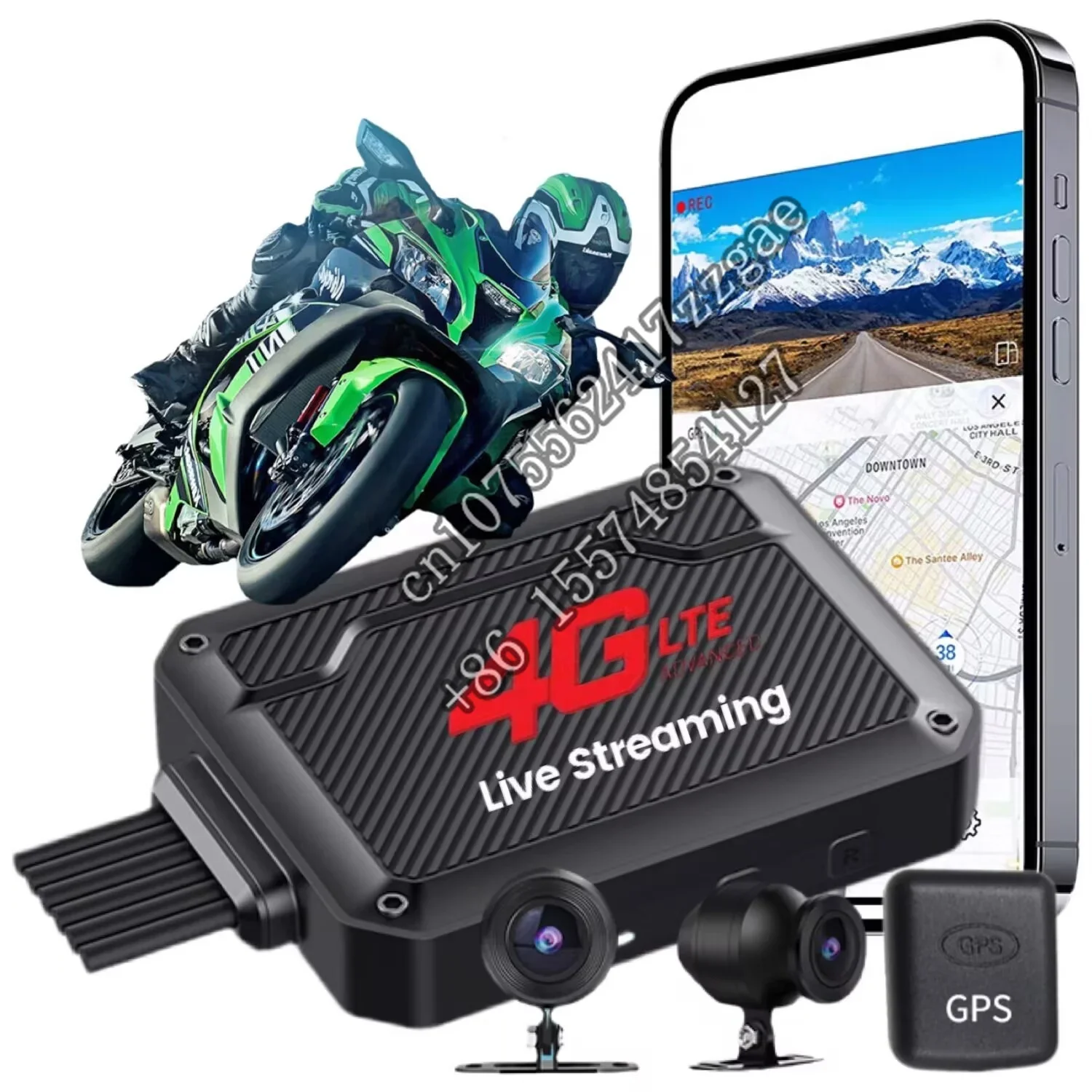 4G remote live broadcast driving recorder HD 1080P front and rear dual recording for motorcycles with EIS anti-shake dash cam
4G remote live broadcast driving recorder HD 1080P front and rear dual recording for motorcycles with EIS anti-shake dash cam