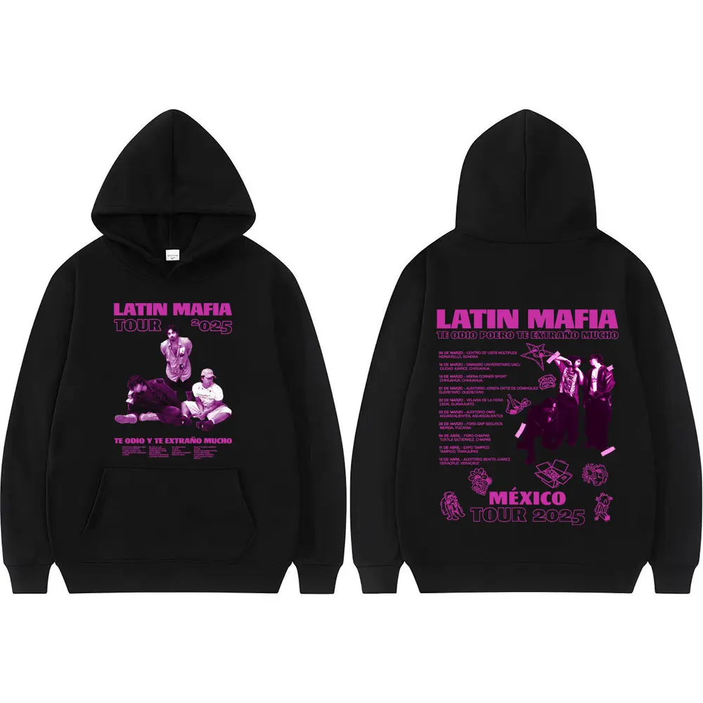 Рок-группа Latin Mafia Te Odio Poero Te Extrano Mucho Mexico Tour 2025 Толстовка с капюшоном Мужская одежда Готические уличные толстовки с капюшоном
Рок-группа Latin Mafia Te Odio Poero Te Extrano Mucho Mexico Tour 2025 Толстовка с капюшоном Мужская одежда Готические уличные толстовки с капюшоном