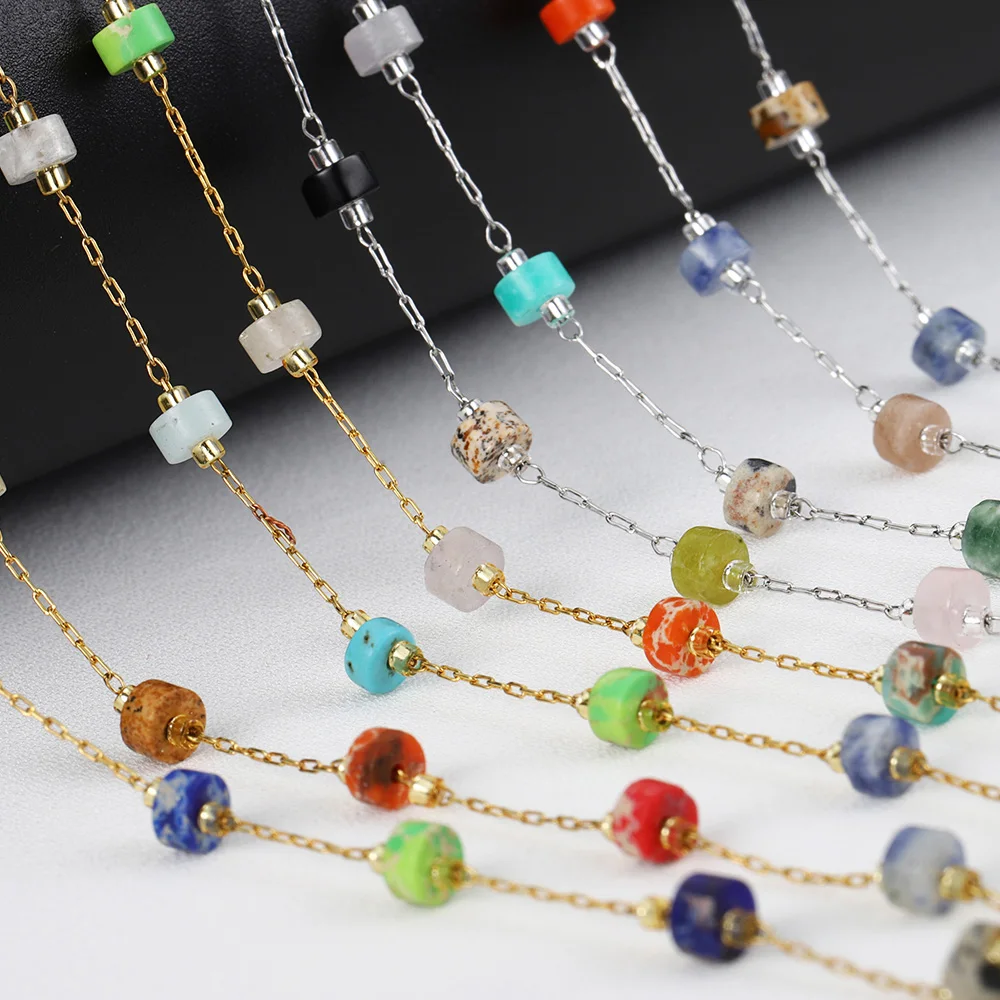 1Meter Crystal Stone Beads Chains Stainless Steel PVD Plated Beaded Chain for DIY Jewelry Making Components Bracelets Necklaces
1Meter Crystal Stone Beads Chains Stainless Steel PVD Plated Beaded Chain for DIY Jewelry Making Components Bracelets Necklaces