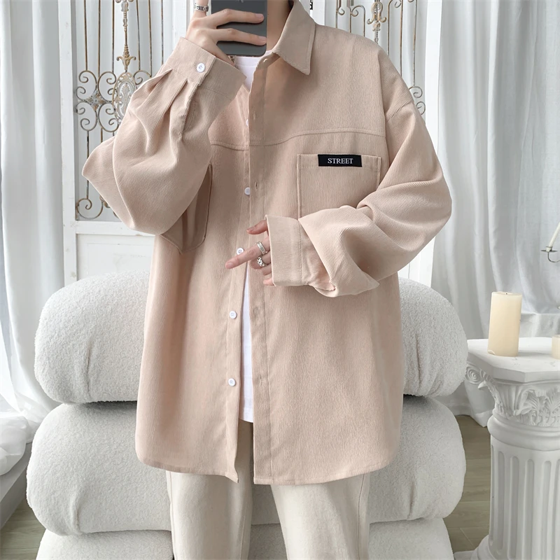 LAPPSTER-Youth Corduroy Korean Fashiosn Long Sleeve Shirts 2023 Black Harajuku Blouses Japanese Casual Oversized Button Up Shirt
LAPPSTER-Youth Corduroy Korean Fashiosn Long Sleeve Shirts 2023 Black Harajuku Blouses Japanese Casual Oversized Button Up Shirt