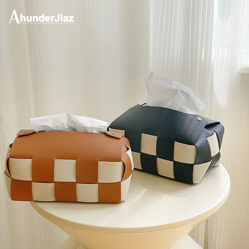 Retro Black and White Grid Leather Tissue Boxes, Table, Kitchen, Paper Box, Bedroom, Desktop, Swelling, Home Decoration
Retro Black and White Grid Leather Tissue Boxes, Table, Kitchen, Paper Box, Bedroom, Desktop, Swelling, Home Decoration