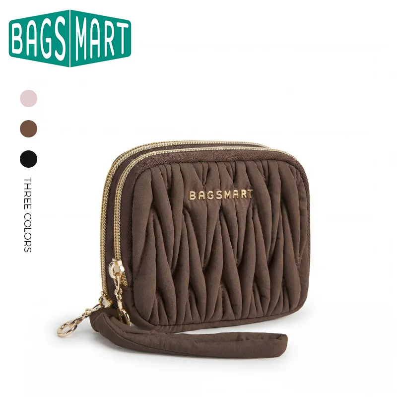 BAGSMART Women's Fashion Zipper Wallet Short Bifold Buckle Coin Purse Multi-slot Card Holder Handbag
BAGSMART Women's Fashion Zipper Wallet Short Bifold Buckle Coin Purse Multi-slot Card Holder Handbag