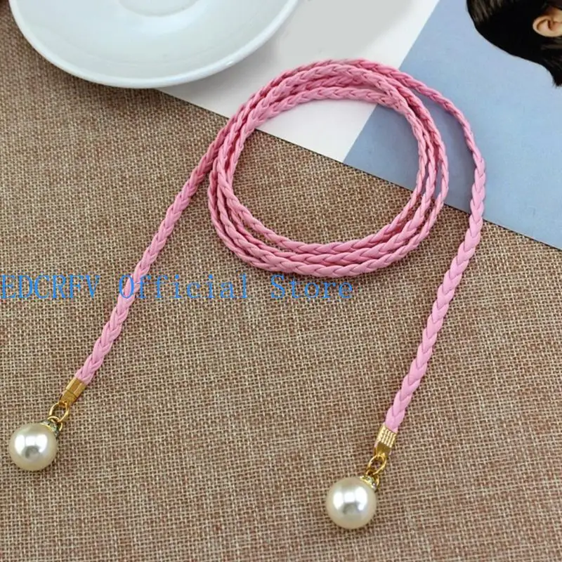 652F Ladies Bohemian Waist Belt Delicate Pearl Decors Braided Belt Summer Dress Women Summer Seaside Waist Belt
652F Ladies Bohemian Waist Belt Delicate Pearl Decors Braided Belt Summer Dress Women Summer Seaside Waist Belt