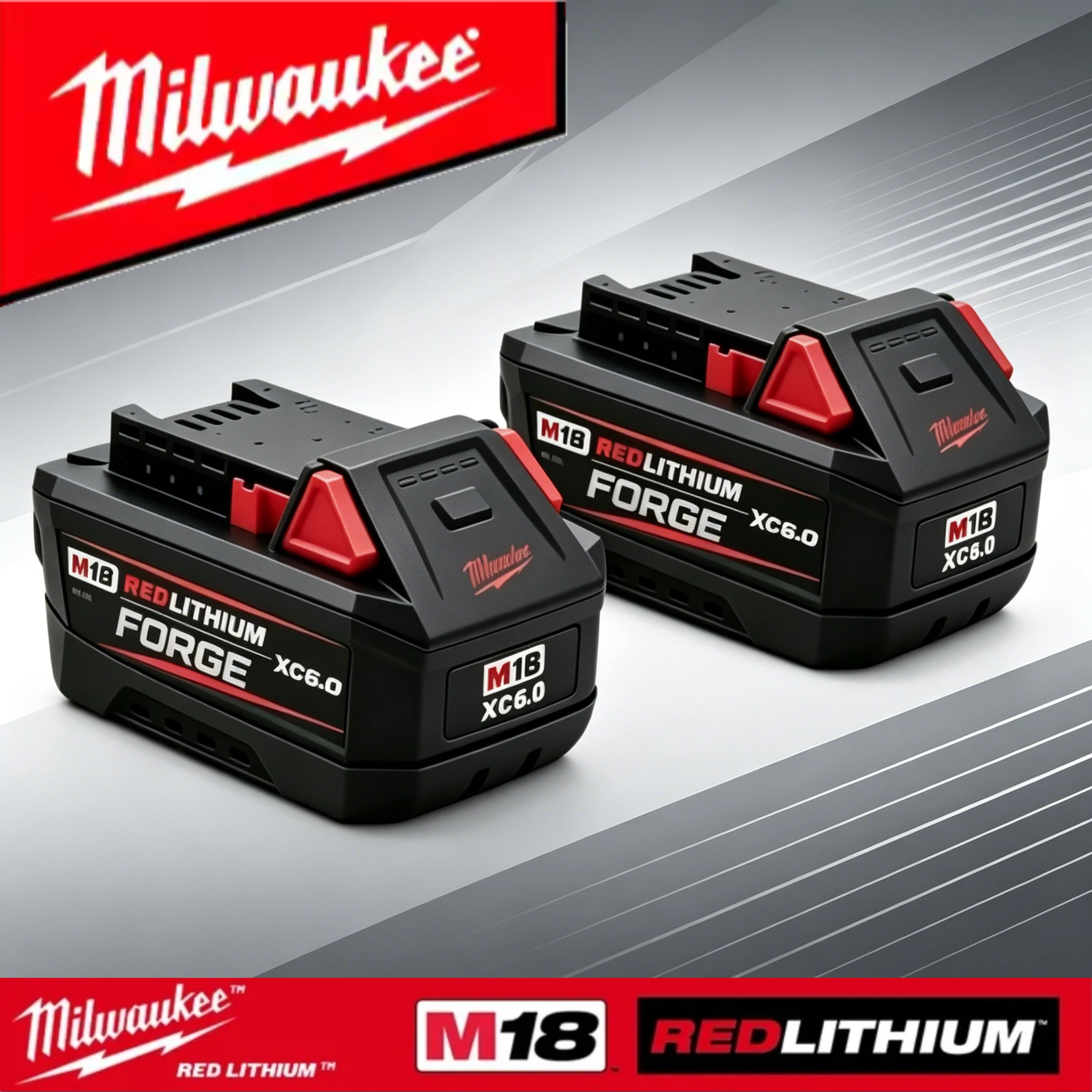 M18 FORGE XC8.0Ah 18V Lithium Battery for Milwaukee M18 Power Tools, Durable Housing and Stable Output for Tough Jobsites
M18 FORGE XC8.0Ah 18V Lithium Battery for Milwaukee M18 Power Tools, Durable Housing and Stable Output for Tough Jobsites