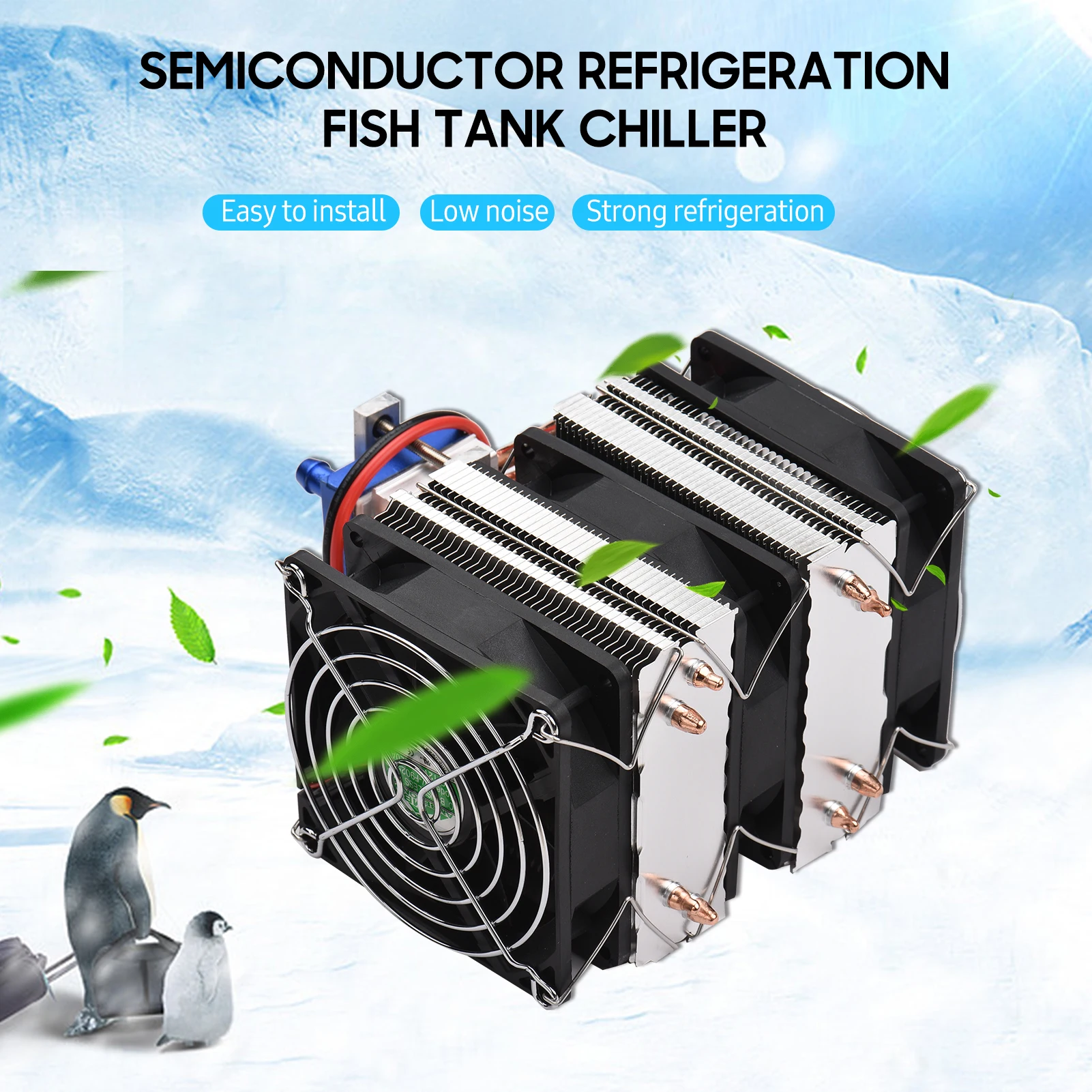DIY 180W Home Fish Tank Cooler Chiller Cooling-water Machine Chiller 12V Semiconductor Refrigerator Water Cooler Aquarium Chille
DIY 180W Home Fish Tank Cooler Chiller Cooling-water Machine Chiller 12V Semiconductor Refrigerator Water Cooler Aquarium Chille