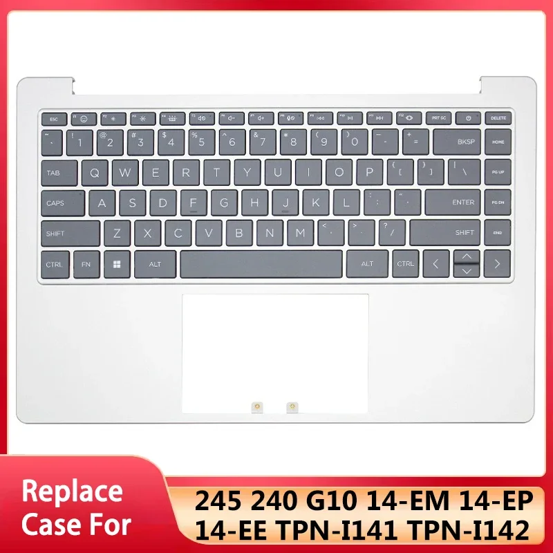 New Replace Keyboard For HP 245 240 G10 14-EM 14-EP 14-EE TPN-I141 TPN-I142 Series Laptop Upper Palmrest Keyboard Cover Silver
New Replace Keyboard For HP 245 240 G10 14-EM 14-EP 14-EE TPN-I141 TPN-I142 Series Laptop Upper Palmrest Keyboard Cover Silver