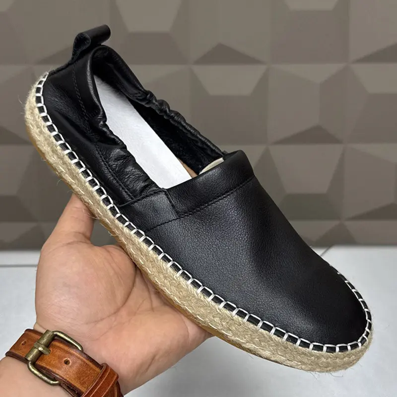 Loafers Men's Genuine Leather Slip-on Lazy Soft Face Spring And Summer New Breathable Thin Casual Fisherman Shoes
Loafers Men's Genuine Leather Slip-on Lazy Soft Face Spring And Summer New Breathable Thin Casual Fisherman Shoes