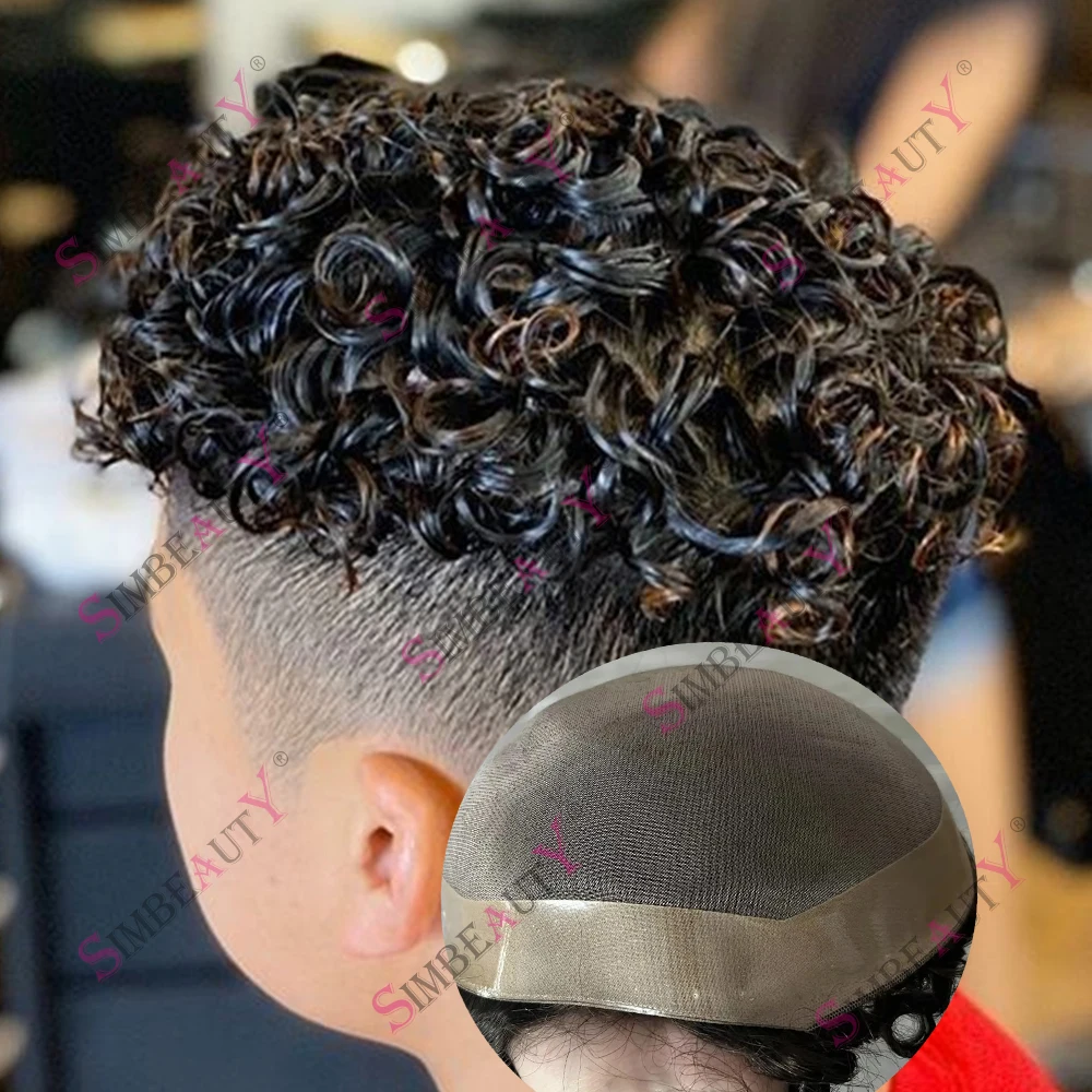 Black Men's 26mm Curly Human Hair Wigs Super Durable Soft Top Quality Breathable Comfort Natural Hair System Prosthesis for Men
Black Men's 26mm Curly Human Hair Wigs Super Durable Soft Top Quality Breathable Comfort Natural Hair System Prosthesis for Men
