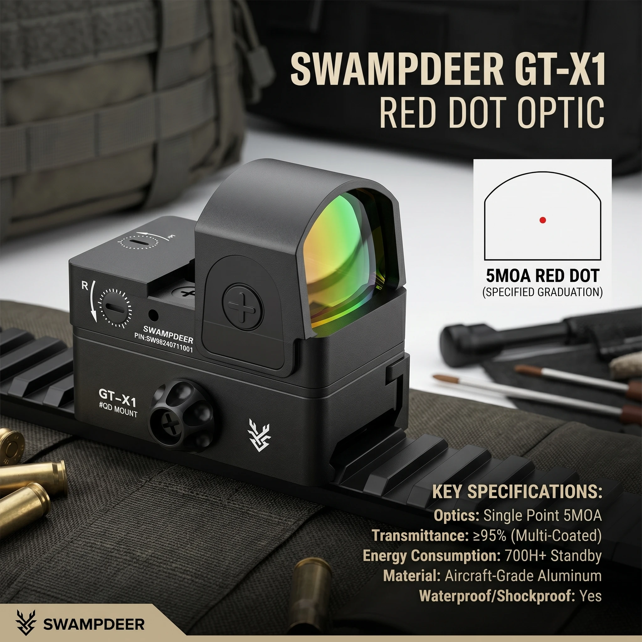 SWAMPDEER GT-X1 Red Dot Scope Tactical Gear Sporting Rifles For Hunting Accessories And Equipment airsoft Collimator
SWAMPDEER GT-X1 Red Dot Scope Tactical Gear Sporting Rifles For Hunting Accessories And Equipment airsoft Collimator