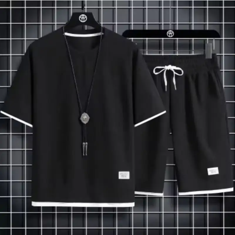 2026 Summer Men's Sports Set Casual T-Shirt And Shorts Set Male Sports Suit Solid Color Tracksuit Loose Suits Size
2026 Summer Men's Sports Set Casual T-Shirt And Shorts Set Male Sports Suit Solid Color Tracksuit Loose Suits Size