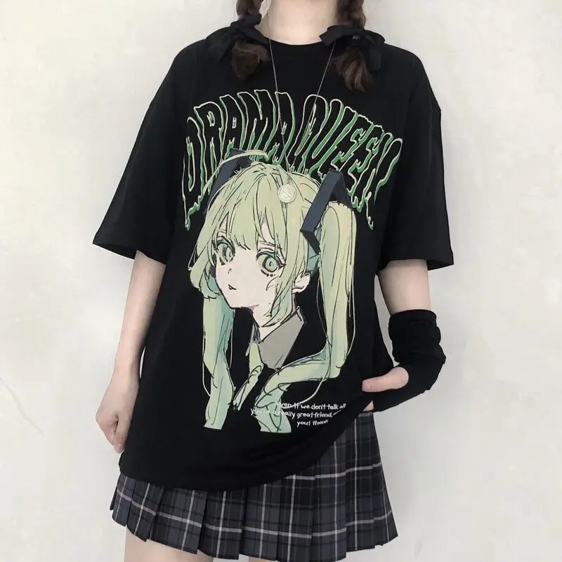 Loose Short Sleeve T-Shirt Women's Summer Fashion Brand Student Cartoon Anime Harajuku Style Half Sleeve Top Jk Uniform
Loose Short Sleeve T-Shirt Women's Summer Fashion Brand Student Cartoon Anime Harajuku Style Half Sleeve Top Jk Uniform