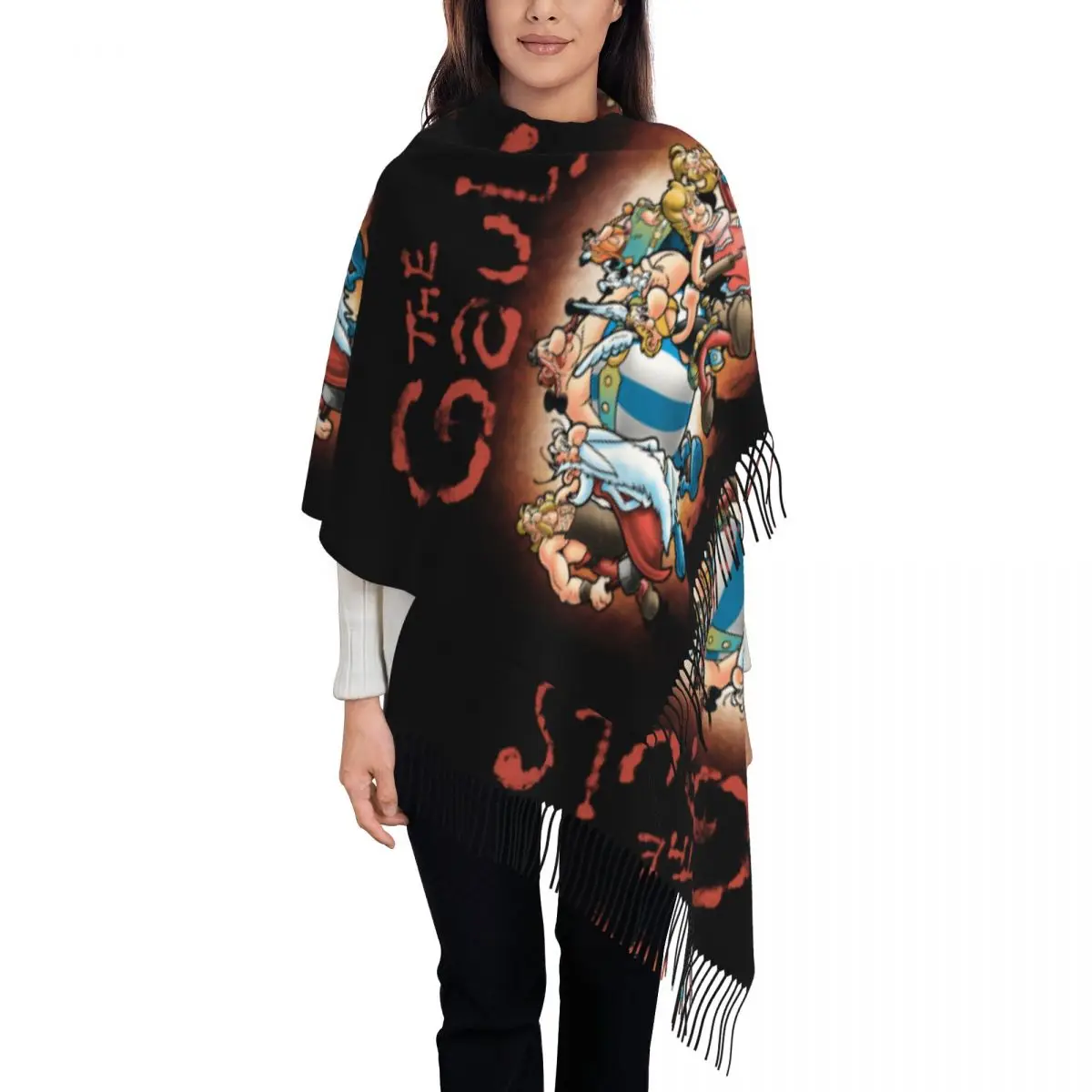 Стильный женский шарф с кисточками Gauls, зимняя теплая шаль, женские шарфы Астерикс и Обеликс
Стильный женский шарф с кисточками Gauls, зимняя теплая шаль, женские шарфы Астерикс и Обеликс