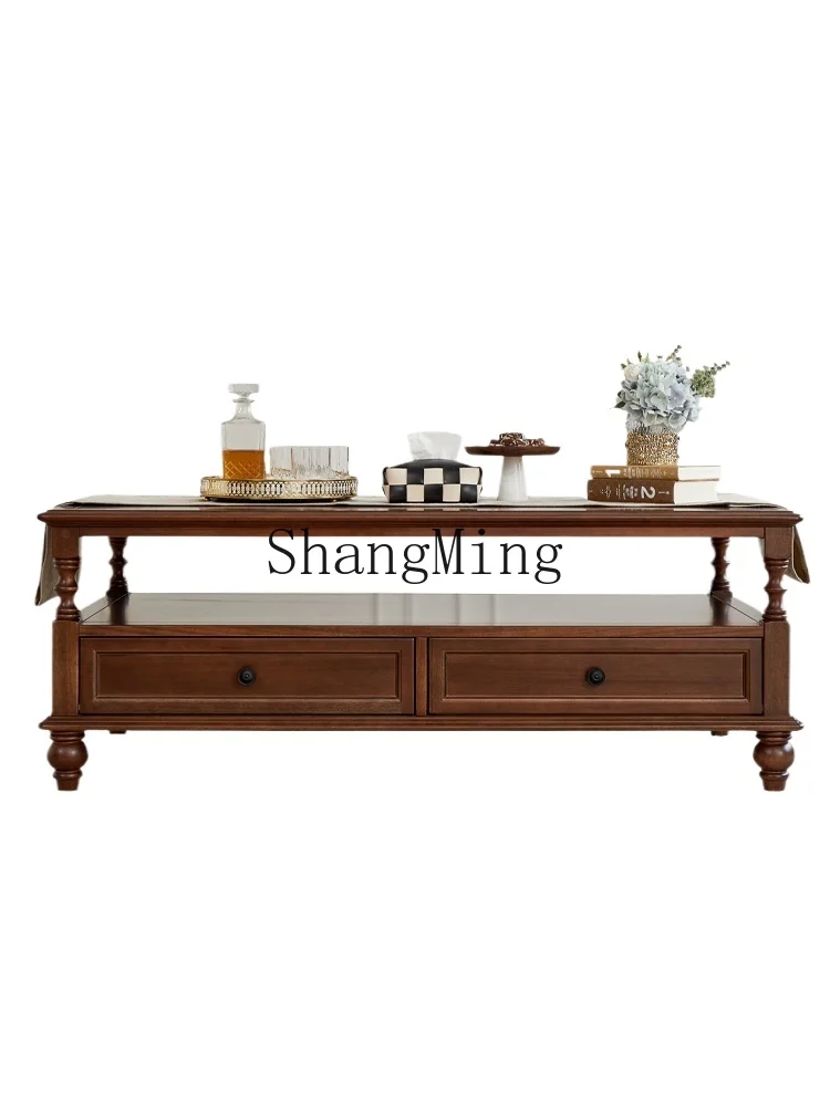 LXY simple household modern solid wood coffee table walnut wood tea table storage cabinet living room furniture
LXY simple household modern solid wood coffee table walnut wood tea table storage cabinet living room furniture