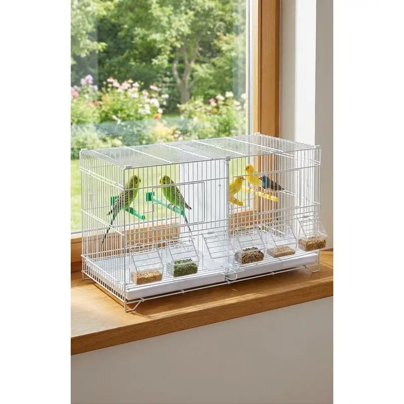 BR-02 Wire Small Animal Cage, Bird Cage, Ferret Cage, Rabbit Cage, etc., White
BR-02 Wire Small Animal Cage, Bird Cage, Ferret Cage, Rabbit Cage, etc., White