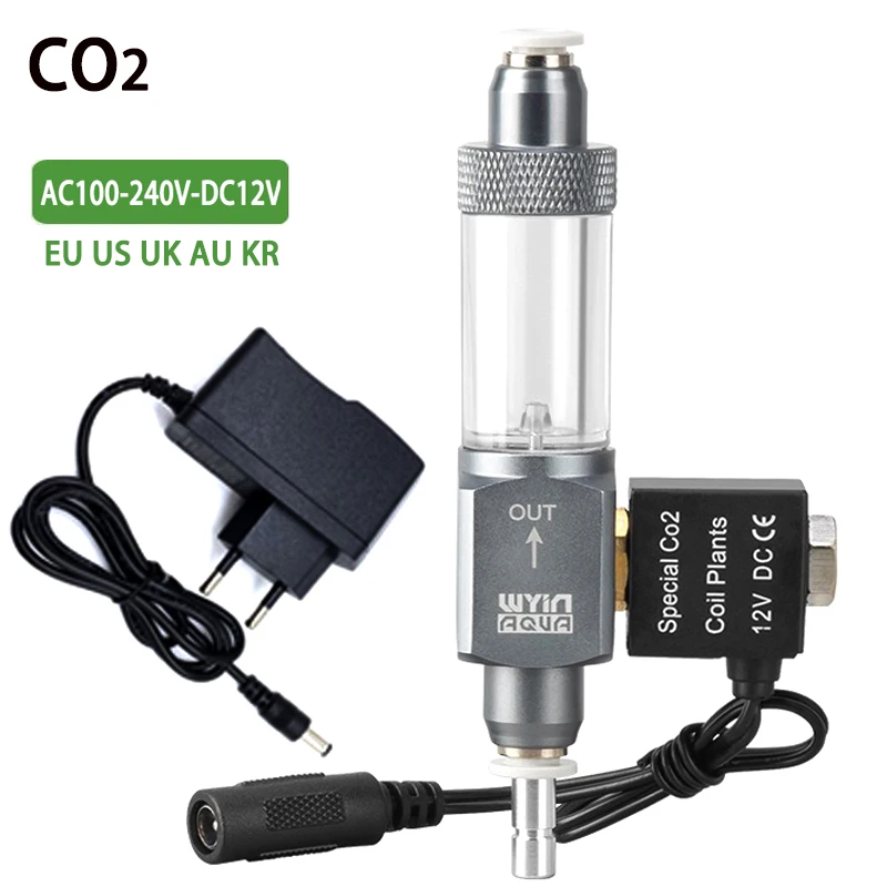 DIY Aquarium CO2 solenoid valve bubble gauge AC100-240V Fish tankCO2 generator pressure reducing valve equipment supplies
DIY Aquarium CO2 solenoid valve bubble gauge AC100-240V Fish tankCO2 generator pressure reducing valve equipment supplies