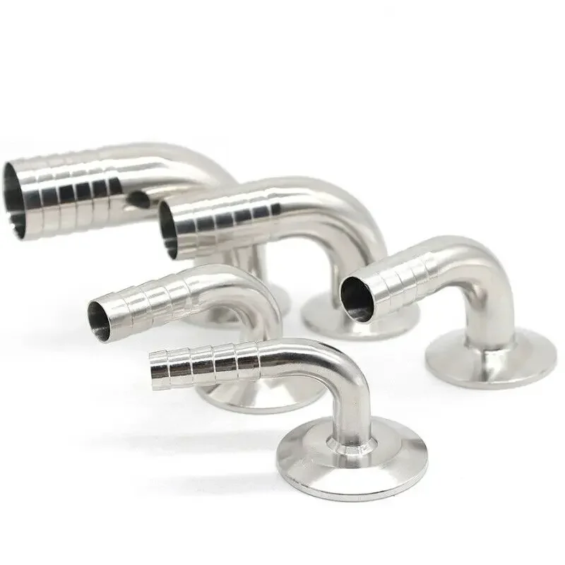 SS304 Sanitary Hose Barb Pipe Fitting 1.5" 2" Tri Clamp Ferrule 90 Degree Elbow
SS304 Sanitary Hose Barb Pipe Fitting 1.5" 2" Tri Clamp Ferrule 90 Degree Elbow