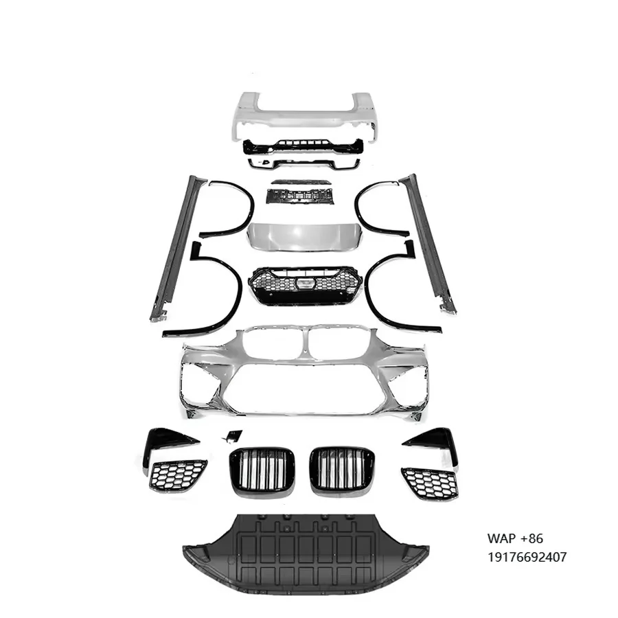 Conversion Kit for’BMW X3 G01 Upgrade X3M Front Bumper Side Skirts Rear Bumper Fender Body Kit
Conversion Kit for’BMW X3 G01 Upgrade X3M Front Bumper Side Skirts Rear Bumper Fender Body Kit