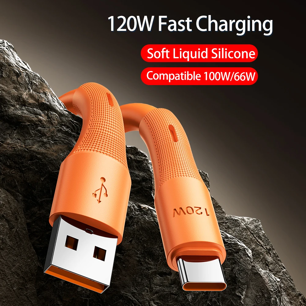 120W 6A USB-C Fast Charging Data Cable Soft Liquid Rubber For Samsung Xiaomi Huawei OPPO OnePlus Type-C Android Mobile Phone
120W 6A USB-C Fast Charging Data Cable Soft Liquid Rubber For Samsung Xiaomi Huawei OPPO OnePlus Type-C Android Mobile Phone