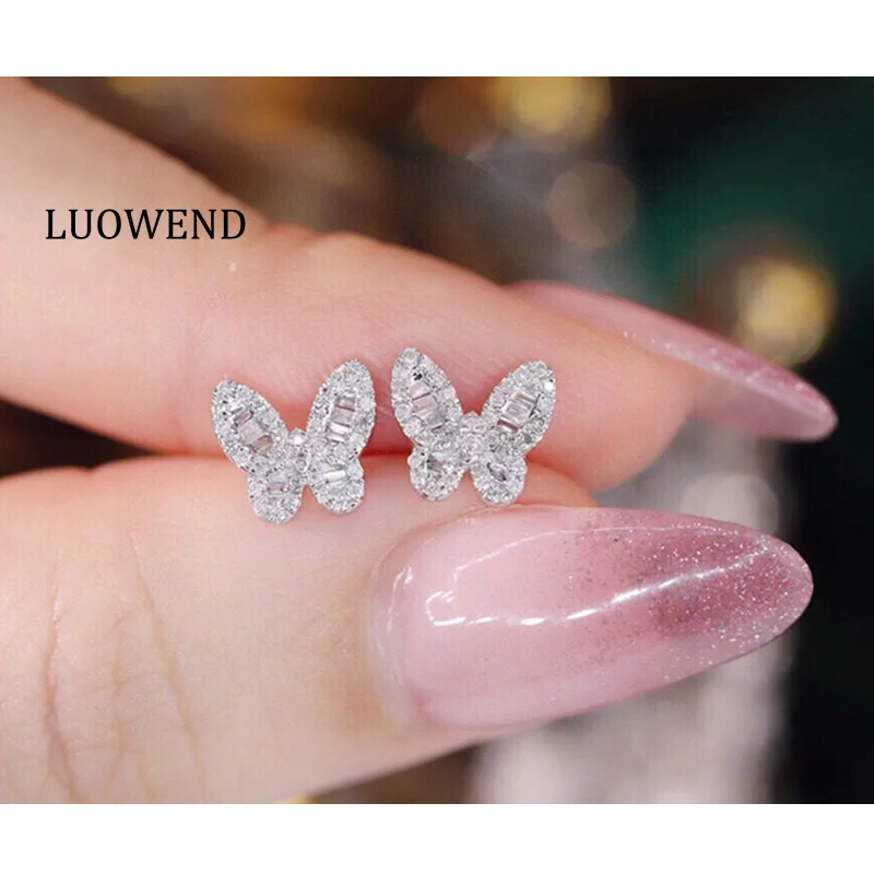 Серьги LUOWEND из белого золота 18 карат, романтические дизайнерские серьги-гвоздики в стиле INS с настоящими натуральными бриллиантами для женщин, подарок на день рождения
Серьги LUOWEND из белого золота 18 карат, романтические дизайнерские серьги-гвоздики в стиле INS с настоящими натуральными бриллиантами для женщин, подарок на день рождения