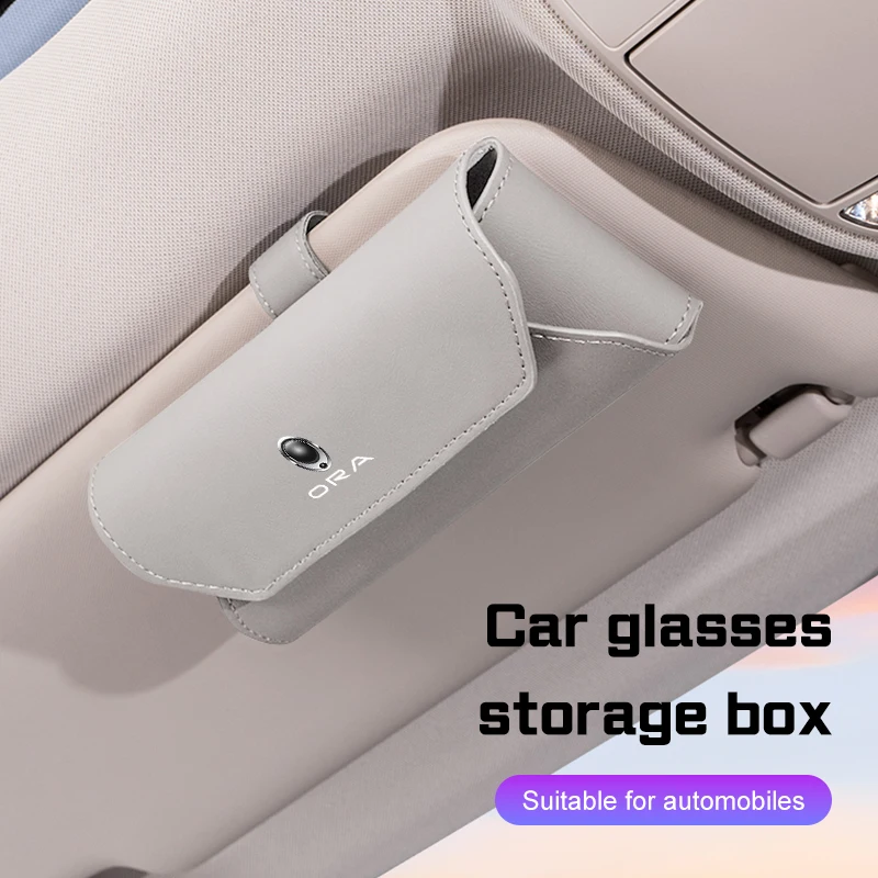 Leather Car Glasses Case Accessories For Great Wall Ora R2 Good Cat GT Ballet Cat White Cat IQ Sun Visor Eyeglasses Storage Box
Leather Car Glasses Case Accessories For Great Wall Ora R2 Good Cat GT Ballet Cat White Cat IQ Sun Visor Eyeglasses Storage Box
