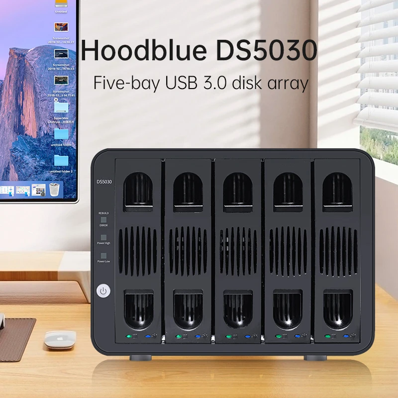 【5-Bay High Capacity】TISHRIC DS5030 Five-Bay Hard Drive Array Enclosure USB 3.0 High-Speed Transfer Supports 150TB Expansion
【5-Bay High Capacity】TISHRIC DS5030 Five-Bay Hard Drive Array Enclosure USB 3.0 High-Speed Transfer Supports 150TB Expansion