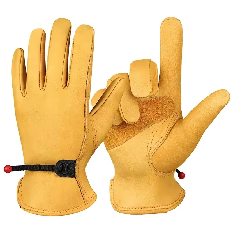 Leather Work Gloves For Men Yellow Cowhide Heavy Duty Safety Protective Driver Gloves Working Welding Stretchable Mechanic Glove
Leather Work Gloves For Men Yellow Cowhide Heavy Duty Safety Protective Driver Gloves Working Welding Stretchable Mechanic Glove