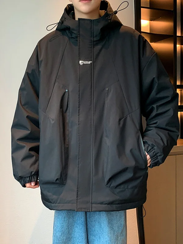 American Sle Spliced Cotton Jaet Men's Winter Warm Windproof Workwear Outerwear Faion Loose Polyester Filling Coat
American Sle Spliced Cotton Jaet Men's Winter Warm Windproof Workwear Outerwear Faion Loose Polyester Filling Coat