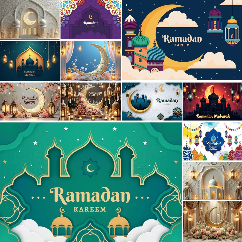 MOON.QG Ramadan Mubarak Mosque Photographic Background Floral Mosque Crescent Backdrop Photocall Festival Portrait Wallpaper
MOON.QG Ramadan Mubarak Mosque Photographic Background Floral Mosque Crescent Backdrop Photocall Festival Portrait Wallpaper