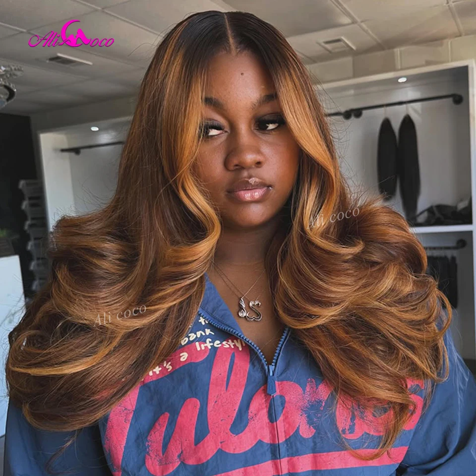 Ombre Brown Highlight Wig 5x5 Lace Closure 180 Density Body Wave Human Hair Wig 13x6 Lace Front Wigs Pre Plucked for Women
Ombre Brown Highlight Wig 5x5 Lace Closure 180 Density Body Wave Human Hair Wig 13x6 Lace Front Wigs Pre Plucked for Women