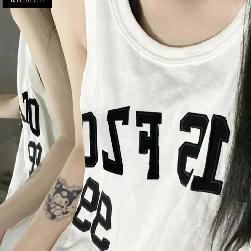 Casual Trend Sleeveless Women Clothing Summer Loose Printing Pullovers T-Shirts Ladies Young Style O-neck Tops Fashion Pullovers
Casual Trend Sleeveless Women Clothing Summer Loose Printing Pullovers T-Shirts Ladies Young Style O-neck Tops Fashion Pullovers