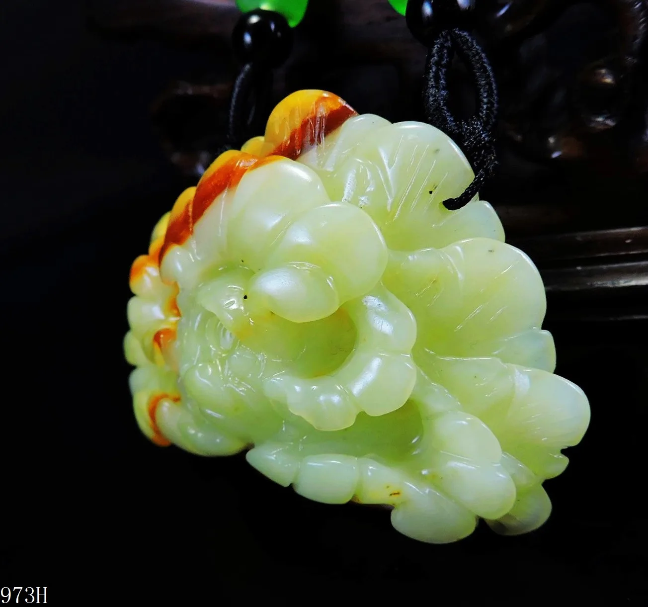 Jade Jewelry Natural Jade Pendant Necklace Hand-Carved peony flower Jadeite Necklace Pendant Gift No Treatment 973H
Jade Jewelry Natural Jade Pendant Necklace Hand-Carved peony flower Jadeite Necklace Pendant Gift No Treatment 973H