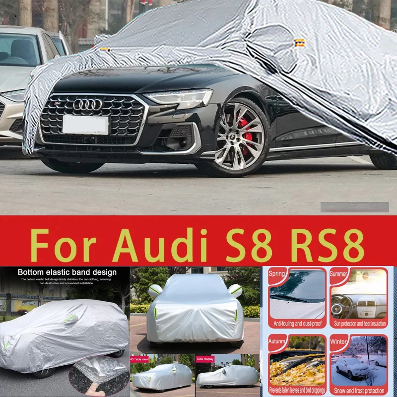 Для Audi S8 RS8 наружная защита полный автомобильный чехол снежный чехол солнцезащитный козырек водостойкий пылезащитный внешние автомобильные аксессуары
Для Audi S8 RS8 наружная защита полный автомобильный чехол снежный чехол солнцезащитный козырек водостойкий пылезащитный внешние автомобильные аксессуары