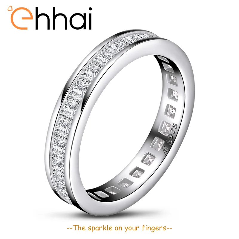 Ehhai 925 Sterling Silver Zircon Princess Cut Eternity Rings for Woman Wedding Engagement Band Ring Anniversary Gift Fine Jewelr
Ehhai 925 Sterling Silver Zircon Princess Cut Eternity Rings for Woman Wedding Engagement Band Ring Anniversary Gift Fine Jewelr