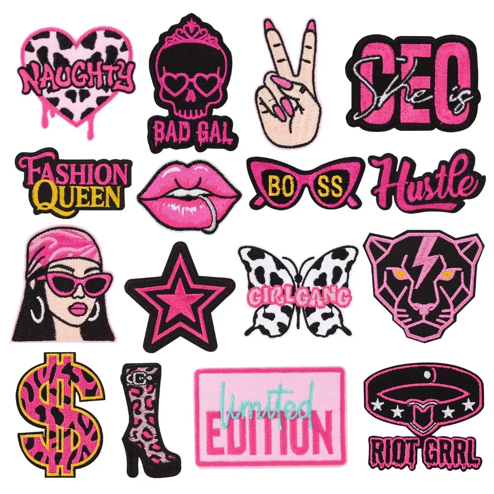 Pink Fashion Girls Embroidery Patch DIY T-shirt Backpack Iron on Patches Repair Accessories Applique Sticker Sewing Applique
Pink Fashion Girls Embroidery Patch DIY T-shirt Backpack Iron on Patches Repair Accessories Applique Sticker Sewing Applique