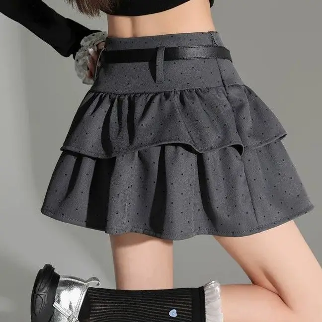 Grey Polka Dot Cake Skirt Women's Summer Senior Sense Thin A Word Fluffy Short White Skirt
Grey Polka Dot Cake Skirt Women's Summer Senior Sense Thin A Word Fluffy Short White Skirt