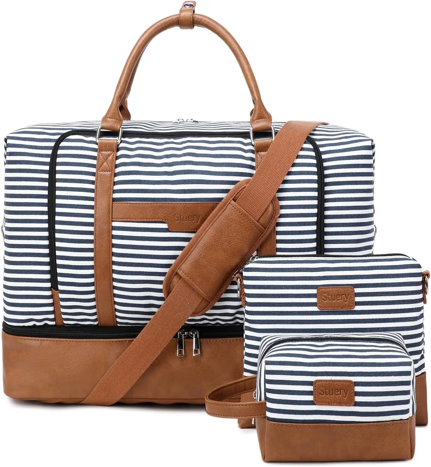 Stylish Large Travel Duffel Bag for Women with Shoe Compartment and Toiletry Bags, Perfect for Weekend Getaways
Stylish Large Travel Duffel Bag for Women with Shoe Compartment and Toiletry Bags, Perfect for Weekend Getaways