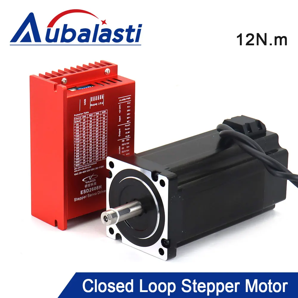 BODING YAKO 2Phase Nema34 12N.m Closed Loop Stepper Motor Driver Kits Shaft Dia.14mm 6A ESD2608H+YK286EC156A1 with 3M Cable
BODING YAKO 2Phase Nema34 12N.m Closed Loop Stepper Motor Driver Kits Shaft Dia.14mm 6A ESD2608H+YK286EC156A1 with 3M Cable
