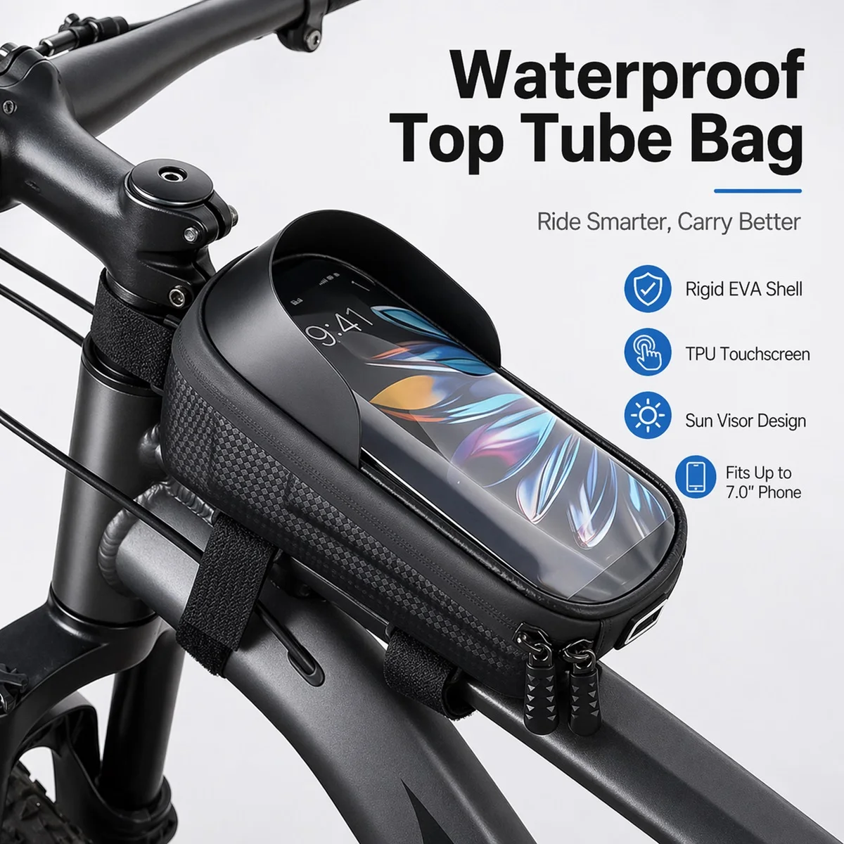 Touch Screen Bike Top Tube Bag Waterproof Phone Holder MTB Road Bicycle Frame Bag Fits 7.0" Phon Bicycle Bag Bike Bag Tube Frame
Touch Screen Bike Top Tube Bag Waterproof Phone Holder MTB Road Bicycle Frame Bag Fits 7.0" Phon Bicycle Bag Bike Bag Tube Frame
