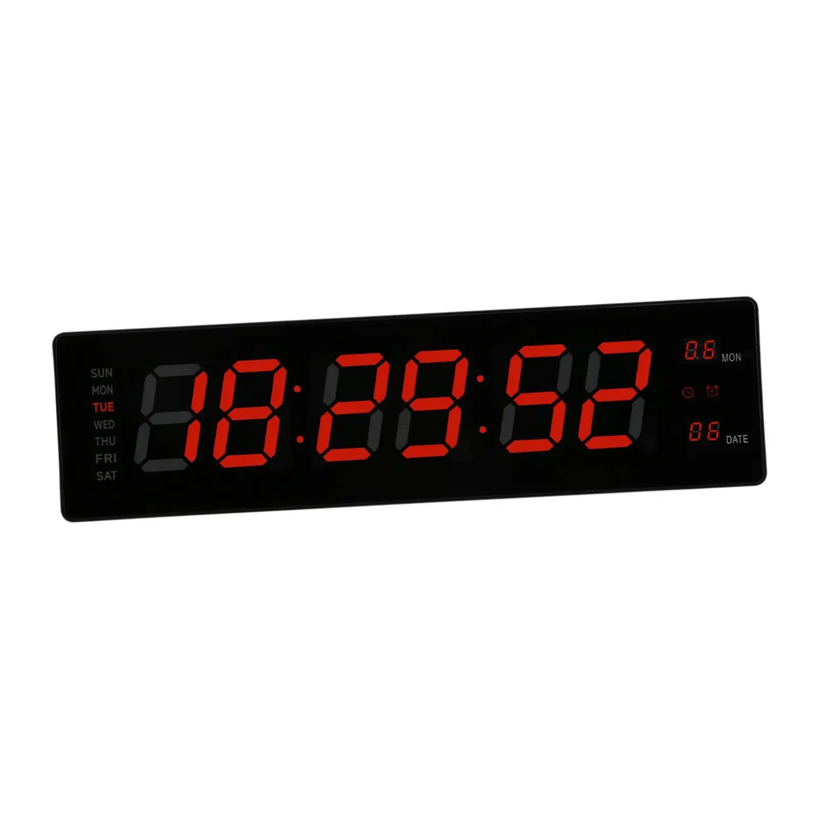 LED Digital Wall Alarm Clock Large Calendar Display Desk Clock for Classroom Home Gym Hall Decor
LED Digital Wall Alarm Clock Large Calendar Display Desk Clock for Classroom Home Gym Hall Decor