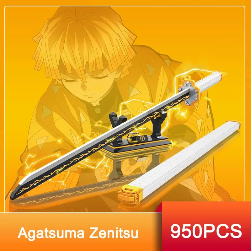 956 шт. Demon Slayer Agatsuma Zenitsu меч строительные блоки аниме ниндзя нож оружие катана модель сборка кирпич игрушка подарок для мальчика
956 шт. Demon Slayer Agatsuma Zenitsu меч строительные блоки аниме ниндзя нож оружие катана модель сборка кирпич игрушка подарок для мальчика