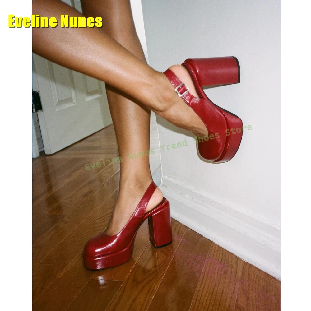 Red Block Heels Platform Sexy Sandals Round Toe Height Increasing Back Strap Shallow Women Party Dress Pumps 2025 Summer Newest
Red Block Heels Platform Sexy Sandals Round Toe Height Increasing Back Strap Shallow Women Party Dress Pumps 2025 Summer Newest
