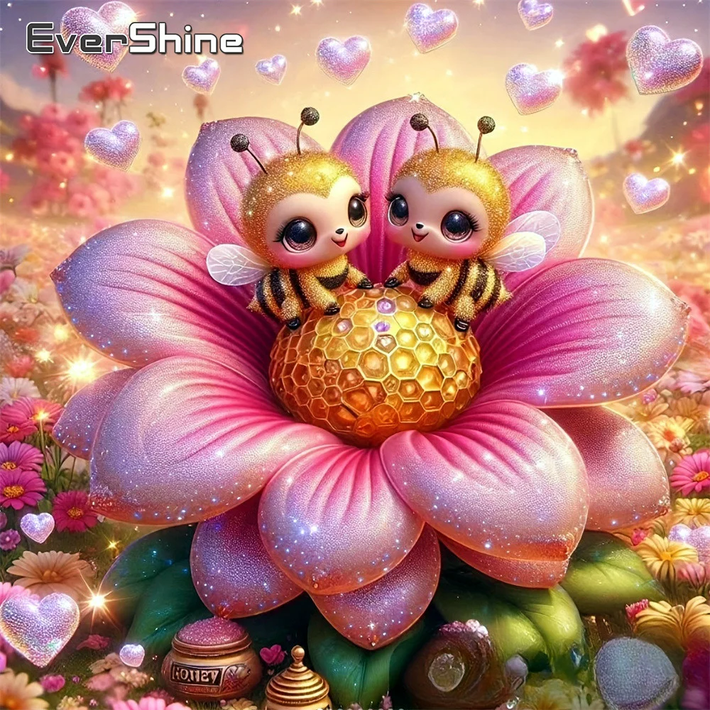 Алмазная вышивка Evershine: Цветы и пчела, полная квадратная вышивка стразами, набор для рукоделия, мозаика, декор для сада и дома
Алмазная вышивка Evershine: Цветы и пчела, полная квадратная вышивка стразами, набор для рукоделия, мозаика, декор для сада и дома