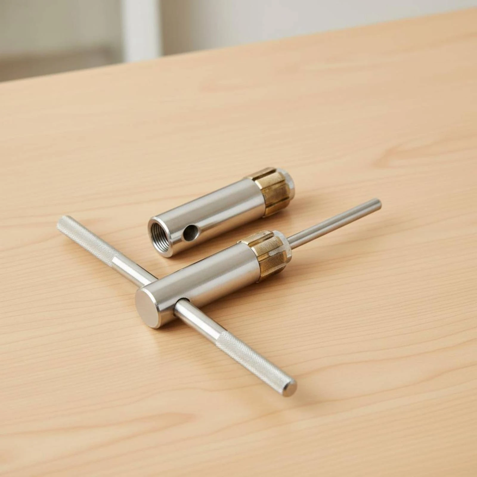 Two-Wheeled B & B Thread Tap Double Handle Two-Wheeled Bottom Bracket Tap Set Bottom Bracket Thread Repair Tool
Two-Wheeled B & B Thread Tap Double Handle Two-Wheeled Bottom Bracket Tap Set Bottom Bracket Thread Repair Tool