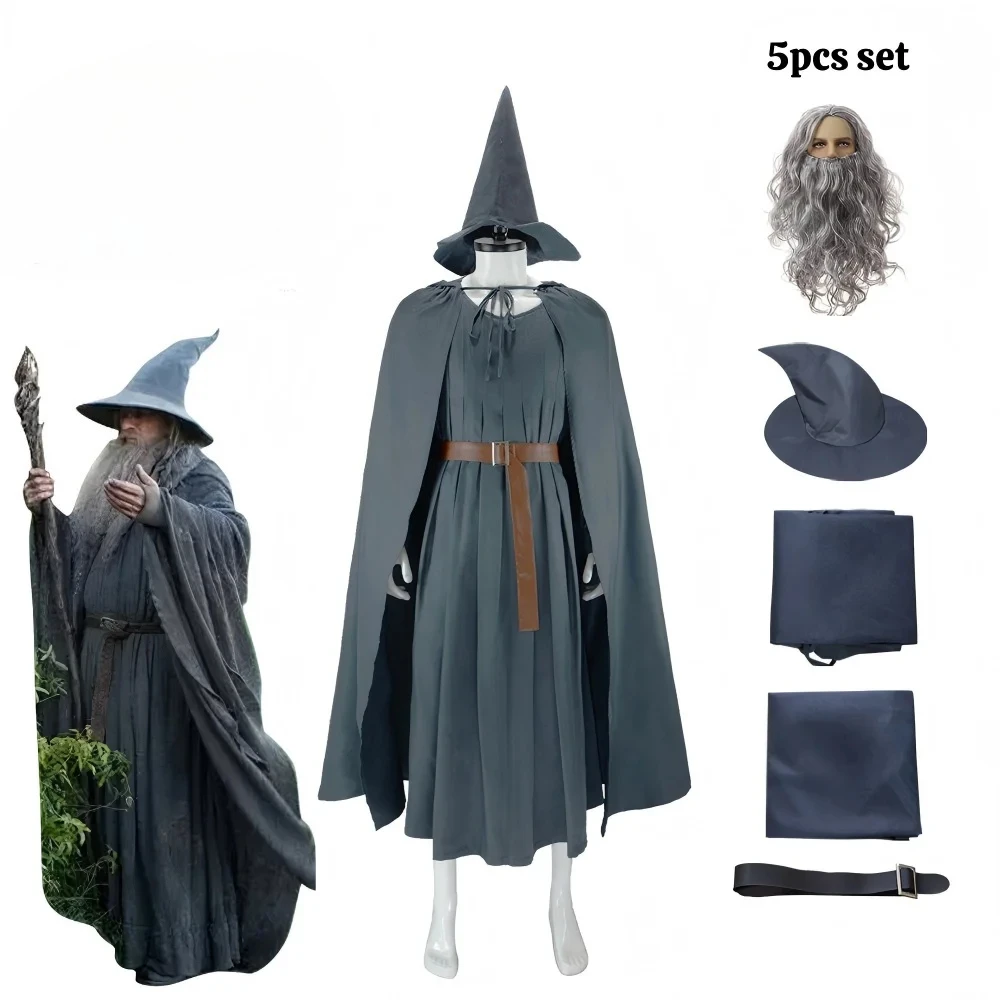 Party Carnival Men Gandalf Wizard Cosplay Costume for Halloween Adults Movie Witch Role Play White and Gary Cloak Set for
Party Carnival Men Gandalf Wizard Cosplay Costume for Halloween Adults Movie Witch Role Play White and Gary Cloak Set for