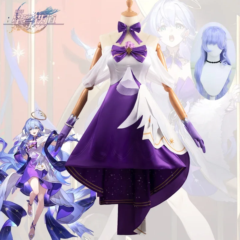Robin Game Honkai Star Rail 2024 Concert Cosplay Costume Wig Set Suits Performance Elegant Women's Dresses for Convention Party
Robin Game Honkai Star Rail 2024 Concert Cosplay Costume Wig Set Suits Performance Elegant Women's Dresses for Convention Party