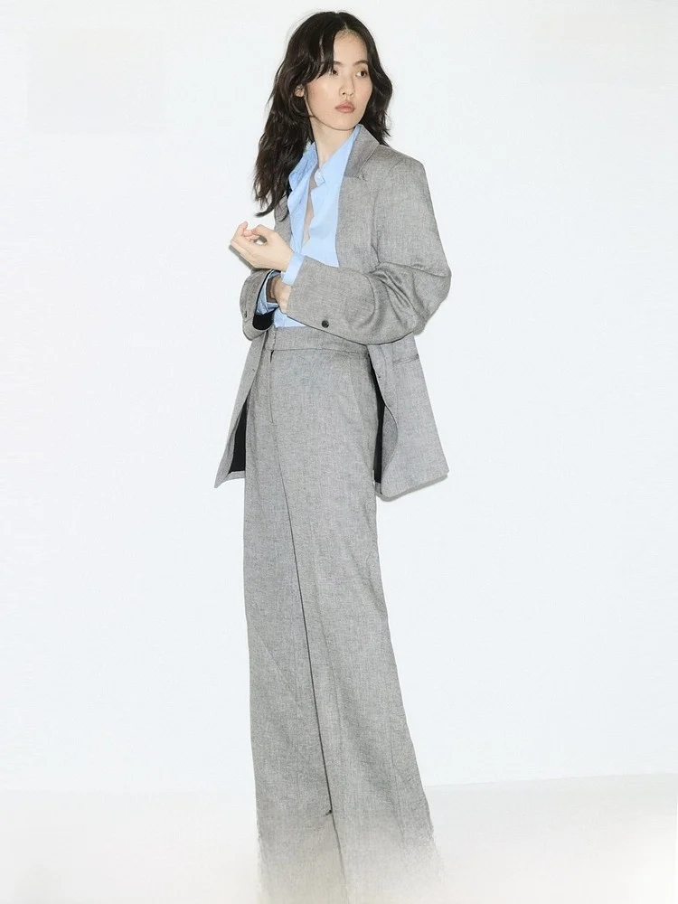 H&M Women's Precision Cut Mixed Fibre Trousers Spring Season Linen Blend Long Pants Ele Formal Pants for Ladies
H&M Women's Precision Cut Mixed Fibre Trousers Spring Season Linen Blend Long Pants Ele Formal Pants for Ladies