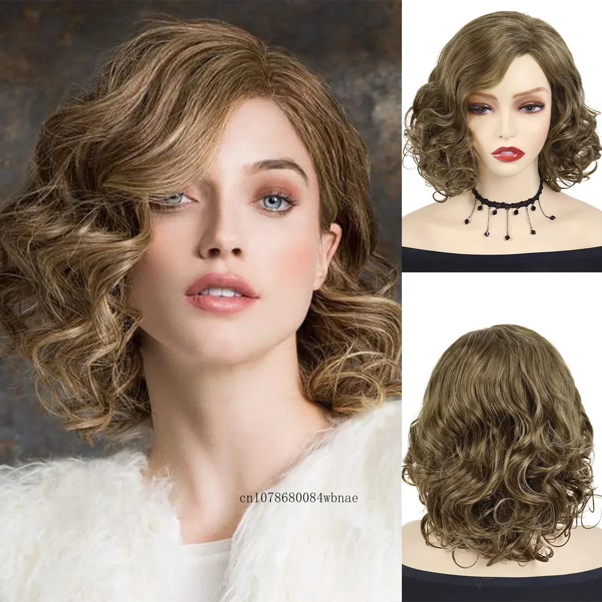 Shoulder Length Brown Synthetic Hair Natural Curly Wavy Wig for Women Short Mom Wigs with Side Bangs Heat Resistant Daily Party
Shoulder Length Brown Synthetic Hair Natural Curly Wavy Wig for Women Short Mom Wigs with Side Bangs Heat Resistant Daily Party