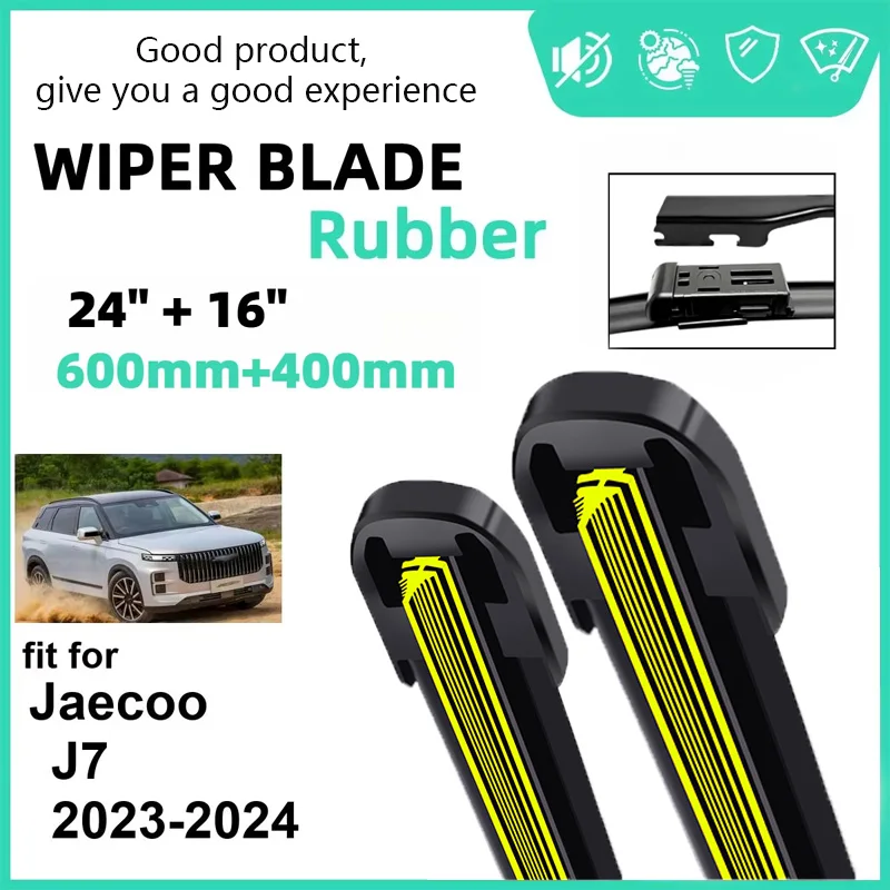 Car Wiper for Jaecoo J7 2023-2024 24" + 16" Front Wiper Blades Brushes Cutter Accessories 2023 2024
Car Wiper for Jaecoo J7 2023-2024 24" + 16" Front Wiper Blades Brushes Cutter Accessories 2023 2024